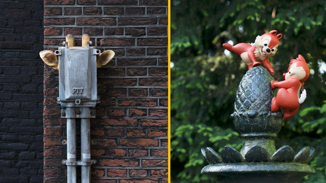 Pouličný umelec z Amsterdamu premieňa verejné priestory na skutočné umenie #2