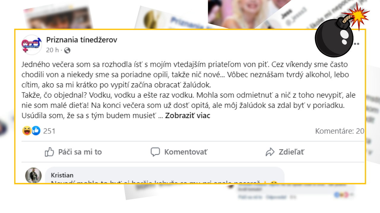 Bomby zo sociálnych sietí #909 – opila sa a pozvracala sa mu rovno do rozkroku. Prečo všetko mohlo byť aj horšie?