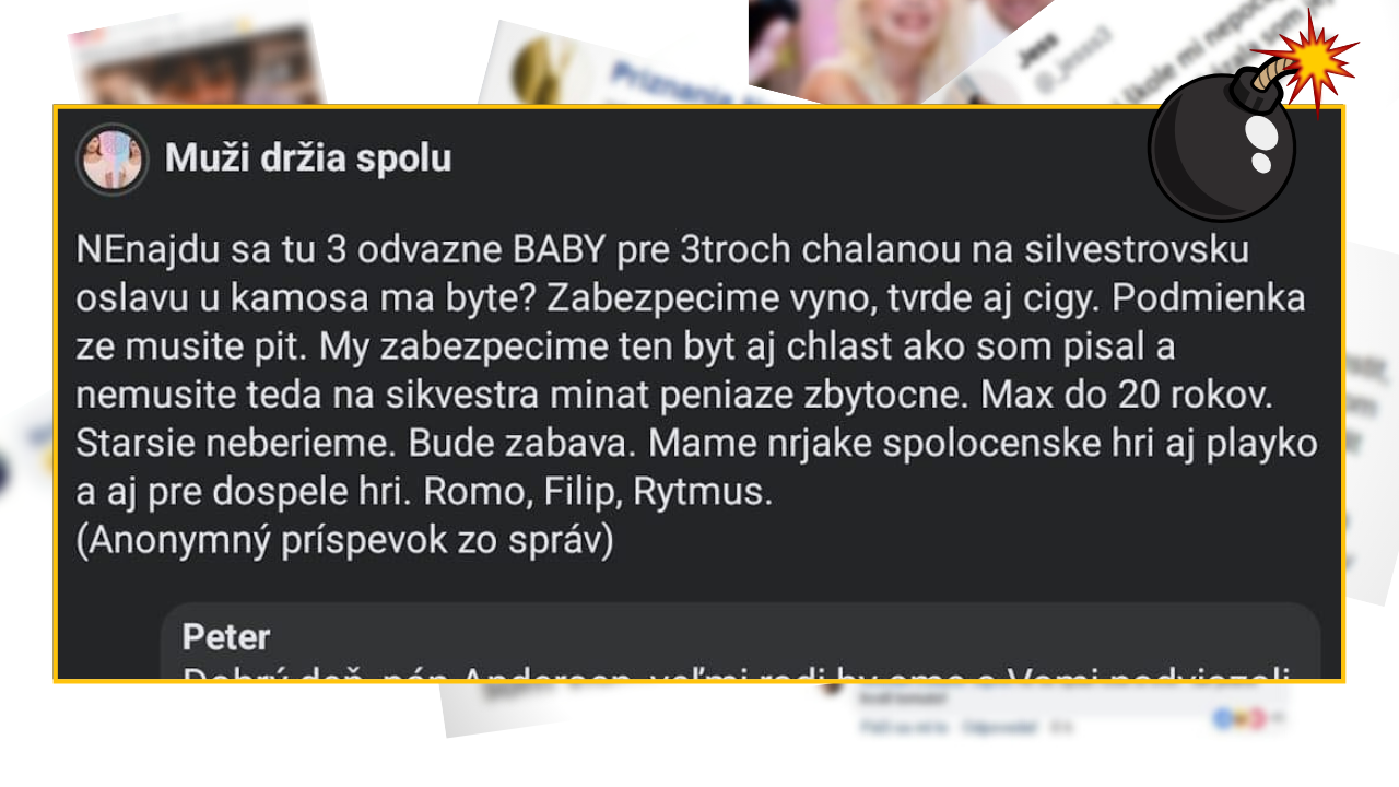 Bomby zo sociálnych sietí #892 – chalani hľadali tri odvážne baby na Silvestra, no vyšli na smiech