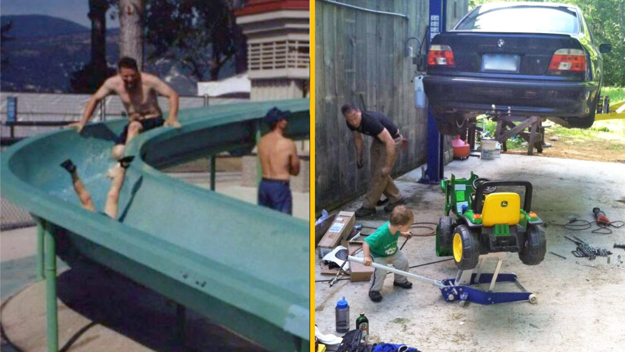 Tieto fotografie ukazujú, ako to vyzerá, keď deti necháte s ich otcami (1. časť)