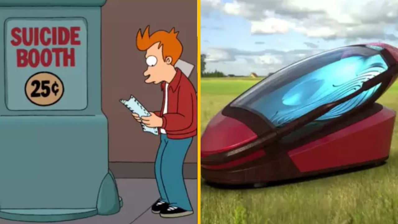 Budúcnosť nepredpovedajú len Simpsonovci. Samovražedné búdky z Futuramy sa stali skutočnosťou
