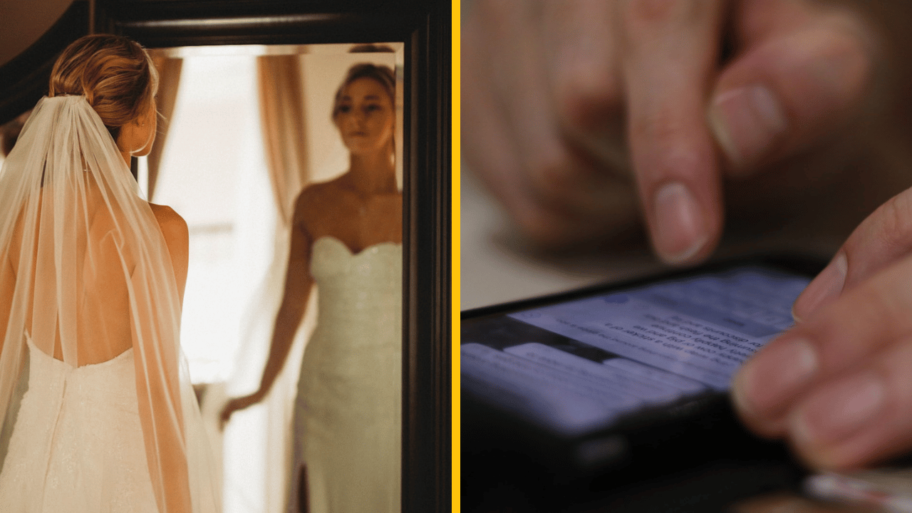 Namiesto svadobných sľubov čítala snúbencove správy s milenkou – na tento deň rozhodne nikto z nich nezabudne