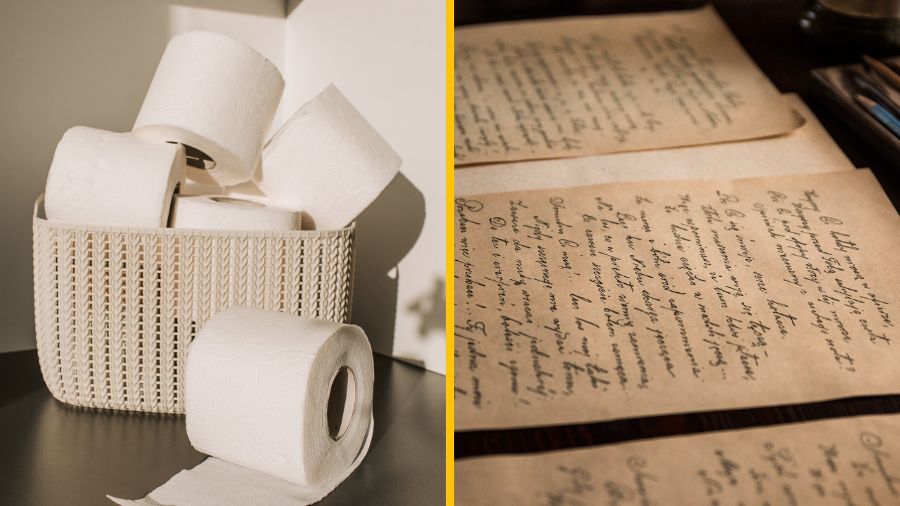 Kampaň „Spláchni svojho ex“: Spoločnosť hľadá staré milostné listy, aby ich zrecyklovali na toaletný papier