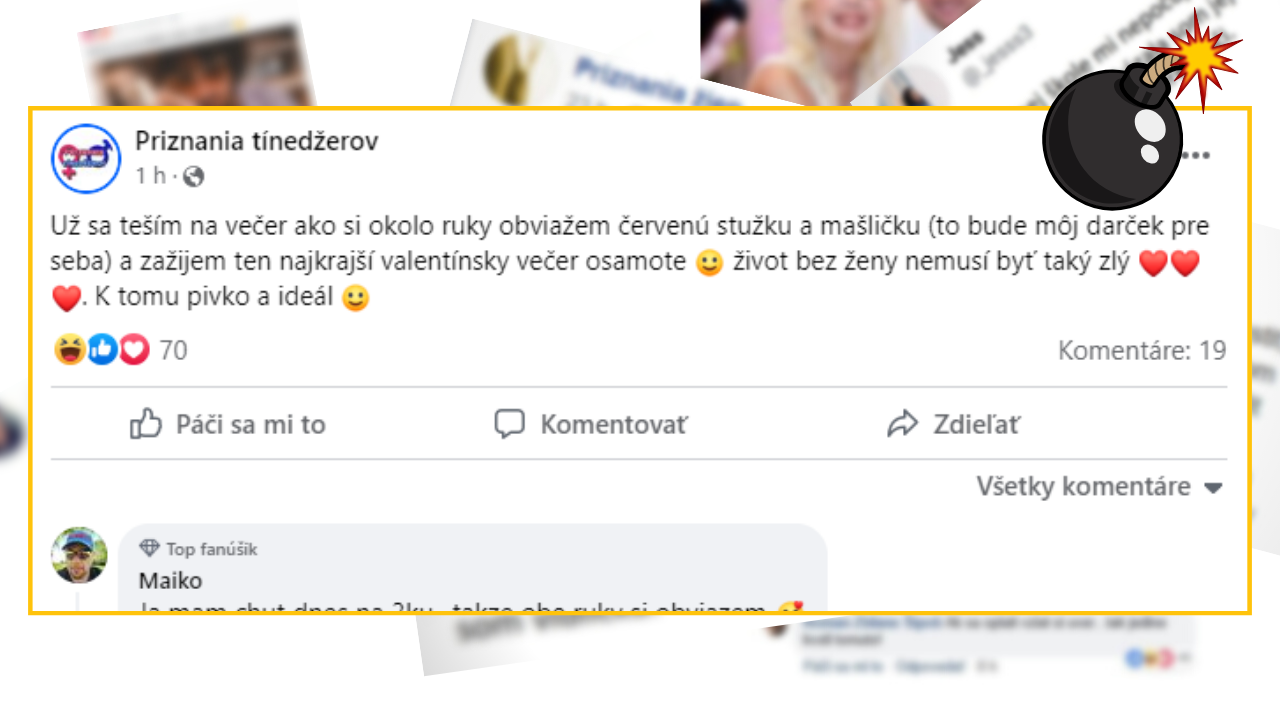 Bomby zo sociálnych sietí #918 – návod ako romanticky a osamote prežiť sviatok sv. Valentína