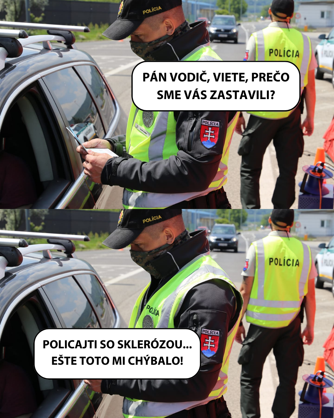 Slovenskí policajti v akcii