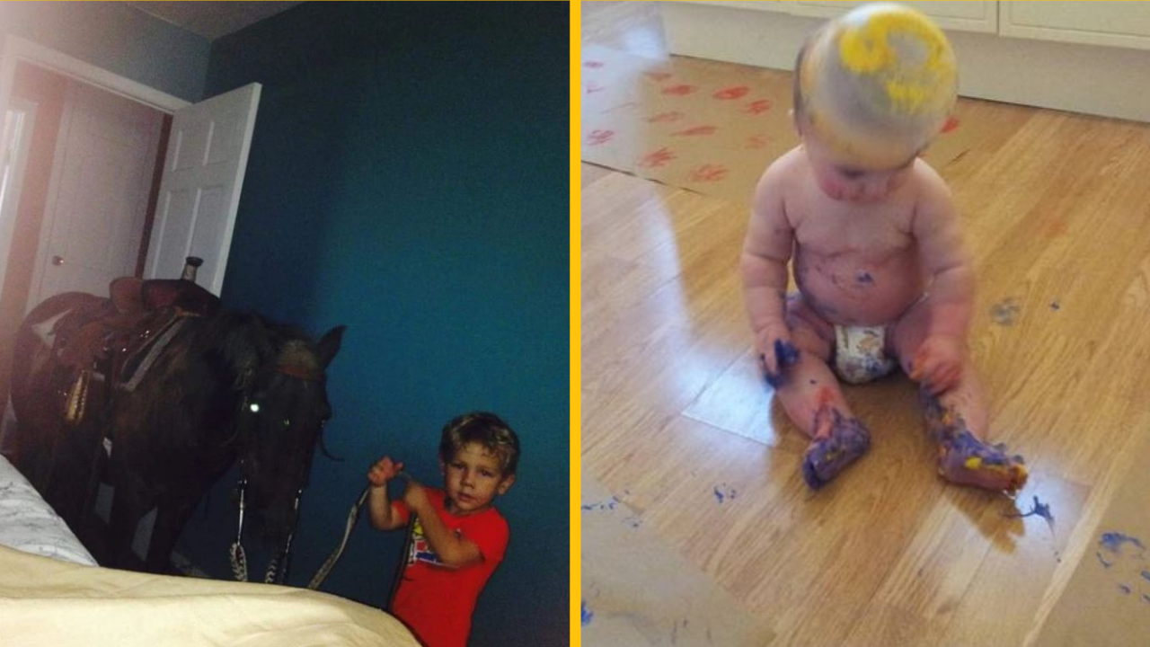 Veselé fotografie, ktoré dokazujú, že život s deťmi je totálna divočina