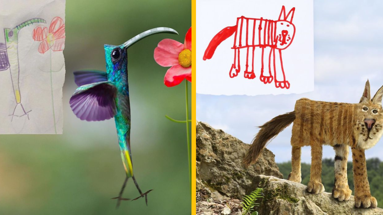 Zábavné detské kresby, ktoré jeden otec premenil na skutočnosť #1