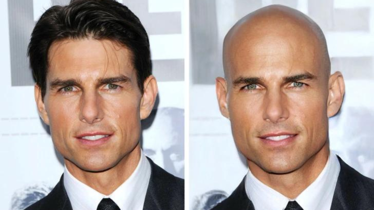 Takto by vyzeralo 13 mužských celebrít, keby boli holohlaví