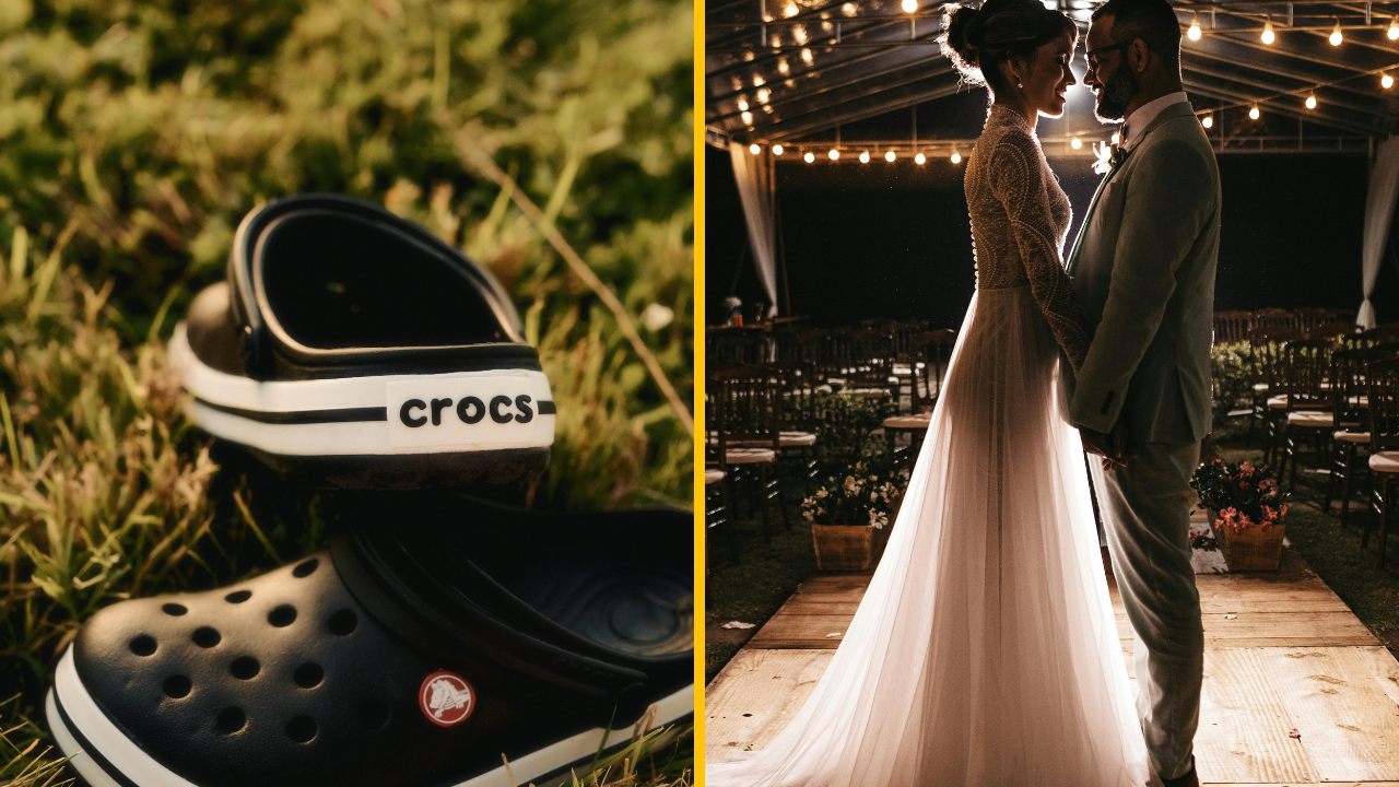 Nevesta chce podať žiadosť o rozvod po tom, čo jej manžel prišiel pred oltár v topánkach Crocs