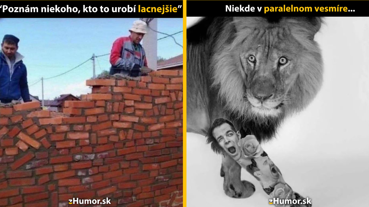 Zopár memečiek, ktoré vznikli, aby ti spríjemnili deň #1412: Mám kamaráta, ktorý to urobí za lacnejšie.