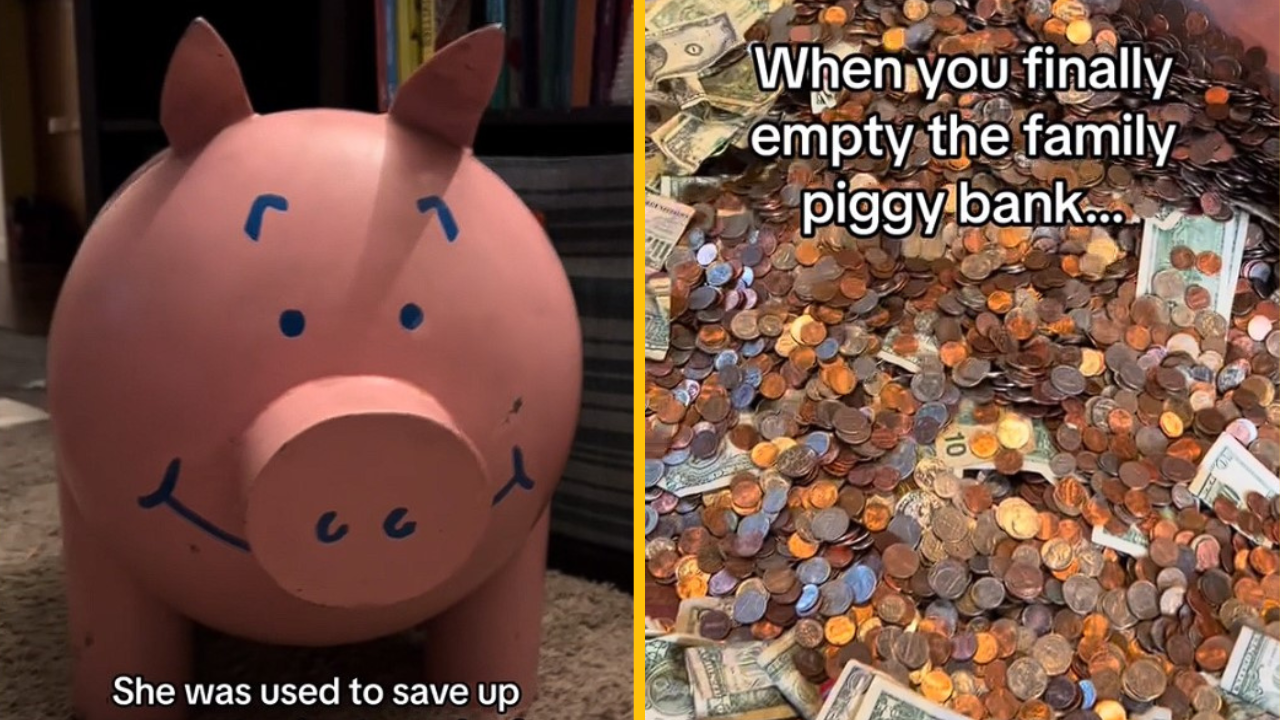 Rodina po 12-tich rokoch rozbila prasiatko. Keď zistili, koľko sa im podarilo našetriť, ostali v šoku