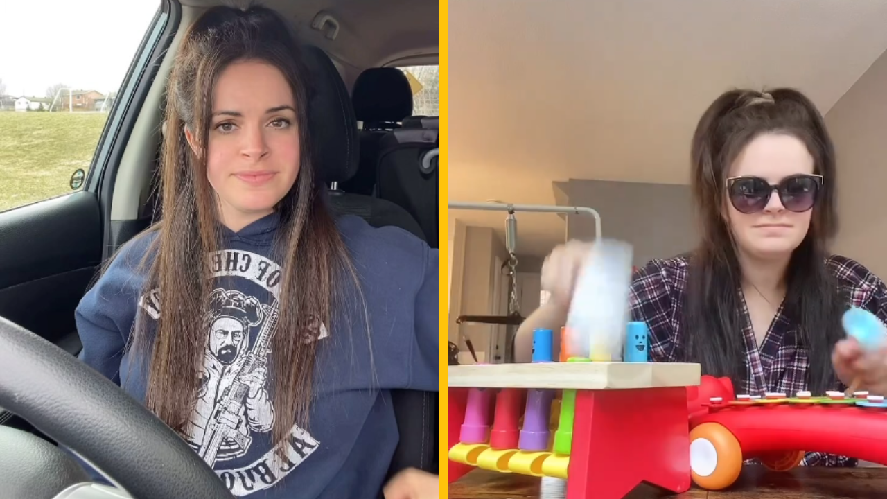 Mamička nahráva paródie na známe pesničky na hračkárskych nástrojoch – kombinuje to s textom „zo života jej malej dcéry“