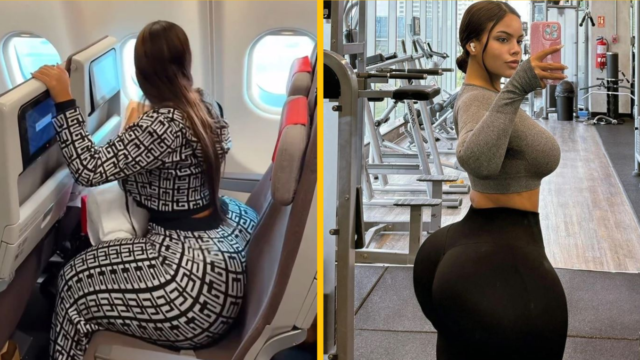 Žena, ktorej zadok sa nezmestí do sedadla lietadla