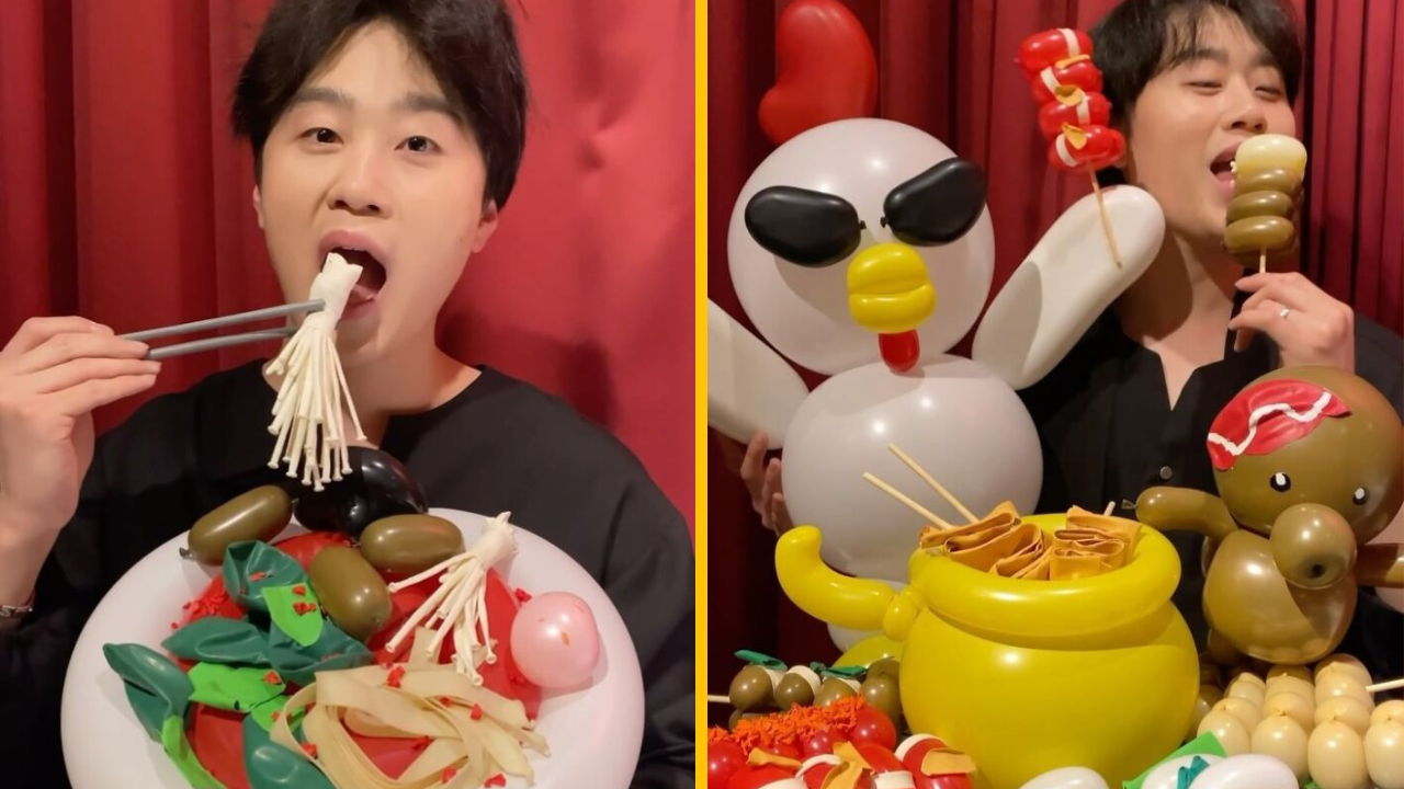 Kórejský umelec Jiwon Lee dokáže z balónov vytvoriť akékoľvek jedlo. Jeho kreativita vás prekvapí