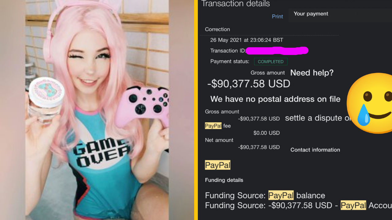 Belle Delphine na pohároch s vodou zo svojej vane nezarobila ani cent, naopak dostala pokutu a zablokovaný PayPal účet
