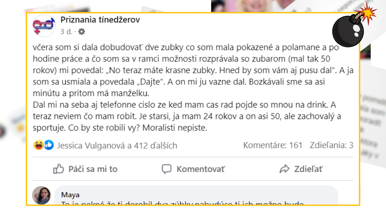 Bomby zo sociálnych sietí #970 – urobil jej zuby a potom sa spolu bozkávali