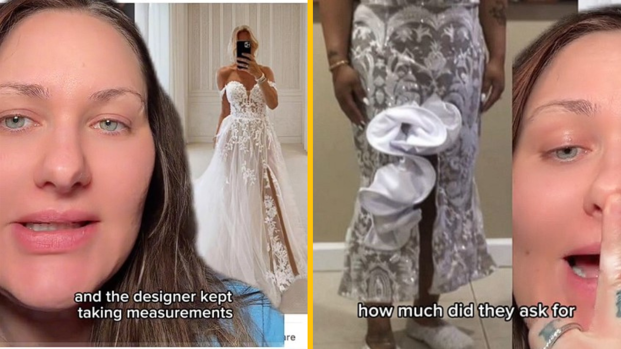 Žena si objednala svadobné šaty. To, čo dostala, je niečo strašné. Ľudia sa jej snažia pomôcť získať späť peniaze
