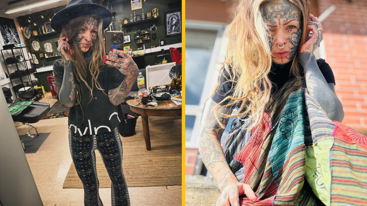 Potetovaná mama ukazuje, ako vyzerala pred 14 rokmi – predtým, ako minula 17 000 € na tetovania