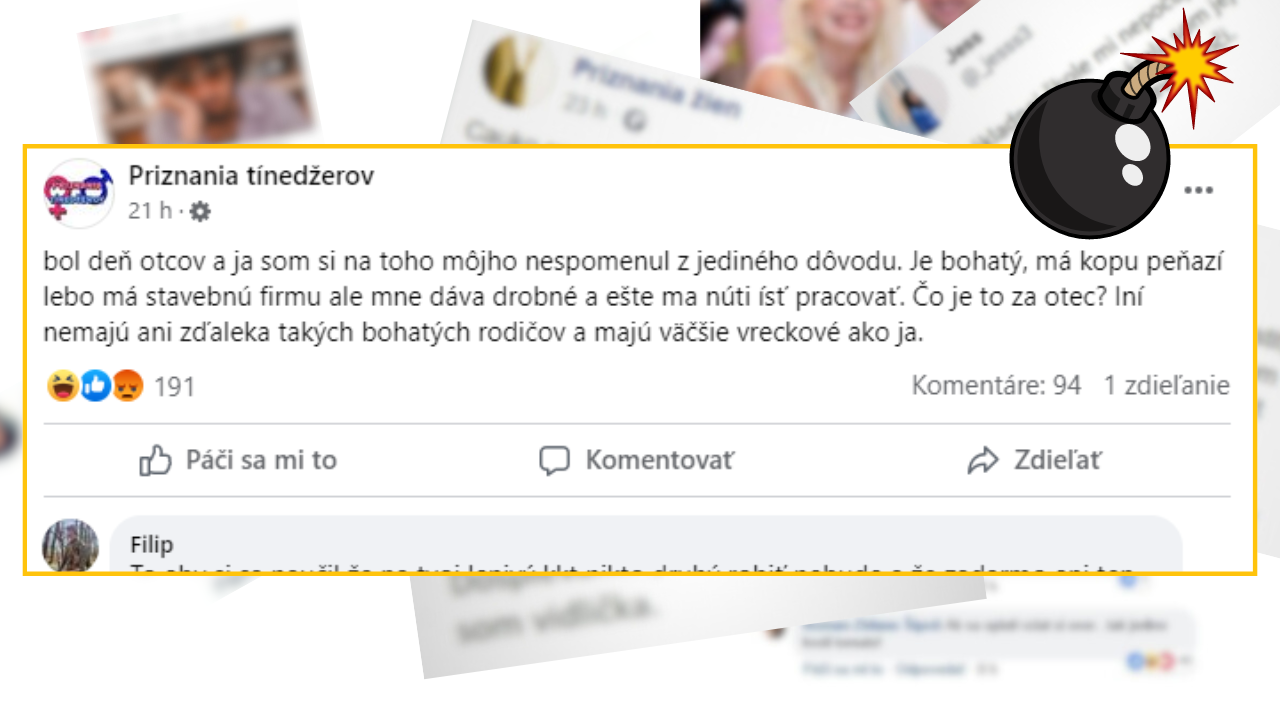 Bomby zo sociálnych sietí #996 – otec je bohatý a dáva mu malé vreckové, čakal ľútosť, ale dostal poriadny hejt v komentároch