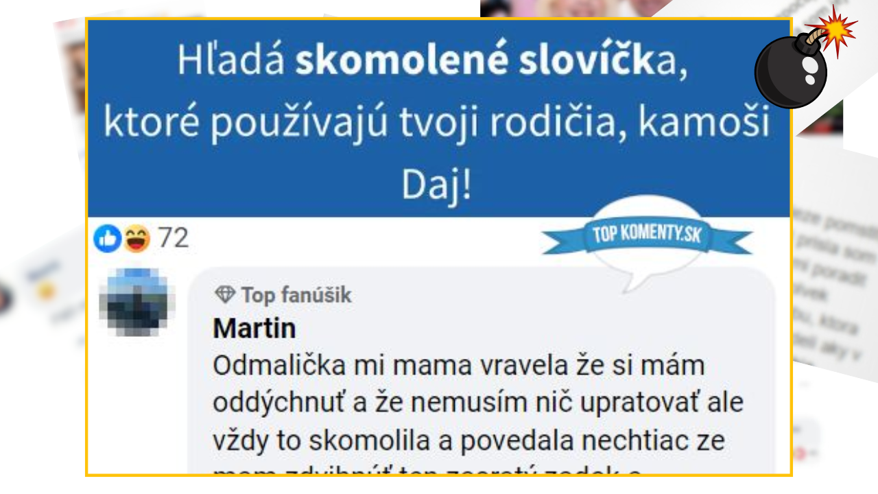 Bomby zo sociálnych sietí #985 – Martin opísal vtipnú situáciu, ako dokáže jeho mama skomoliť jedinú vetu
