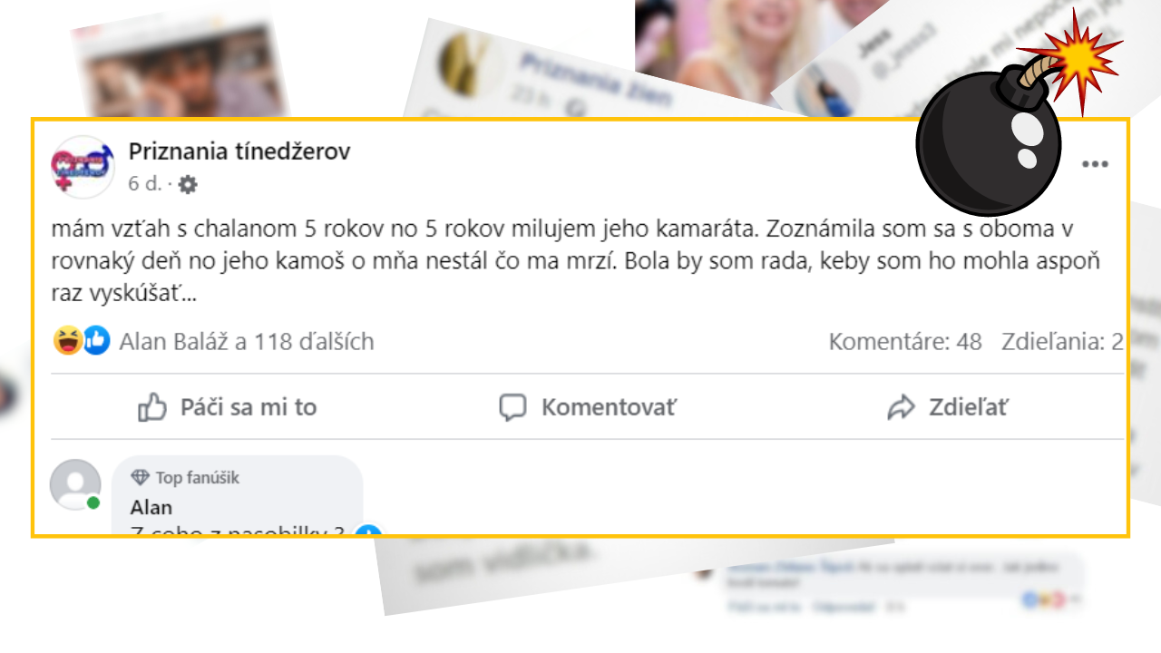 Bomby zo sociálnych sietí #986 – má vzťah 5 rokov, no tajne miluje a chcela by vyskúšať frajerovho kamoša
