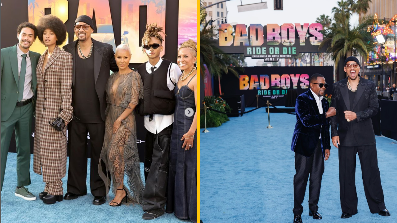 Will Smith prišiel na premiéru filmu „Bad Boys: Ride or Die“ so svojou rodinou