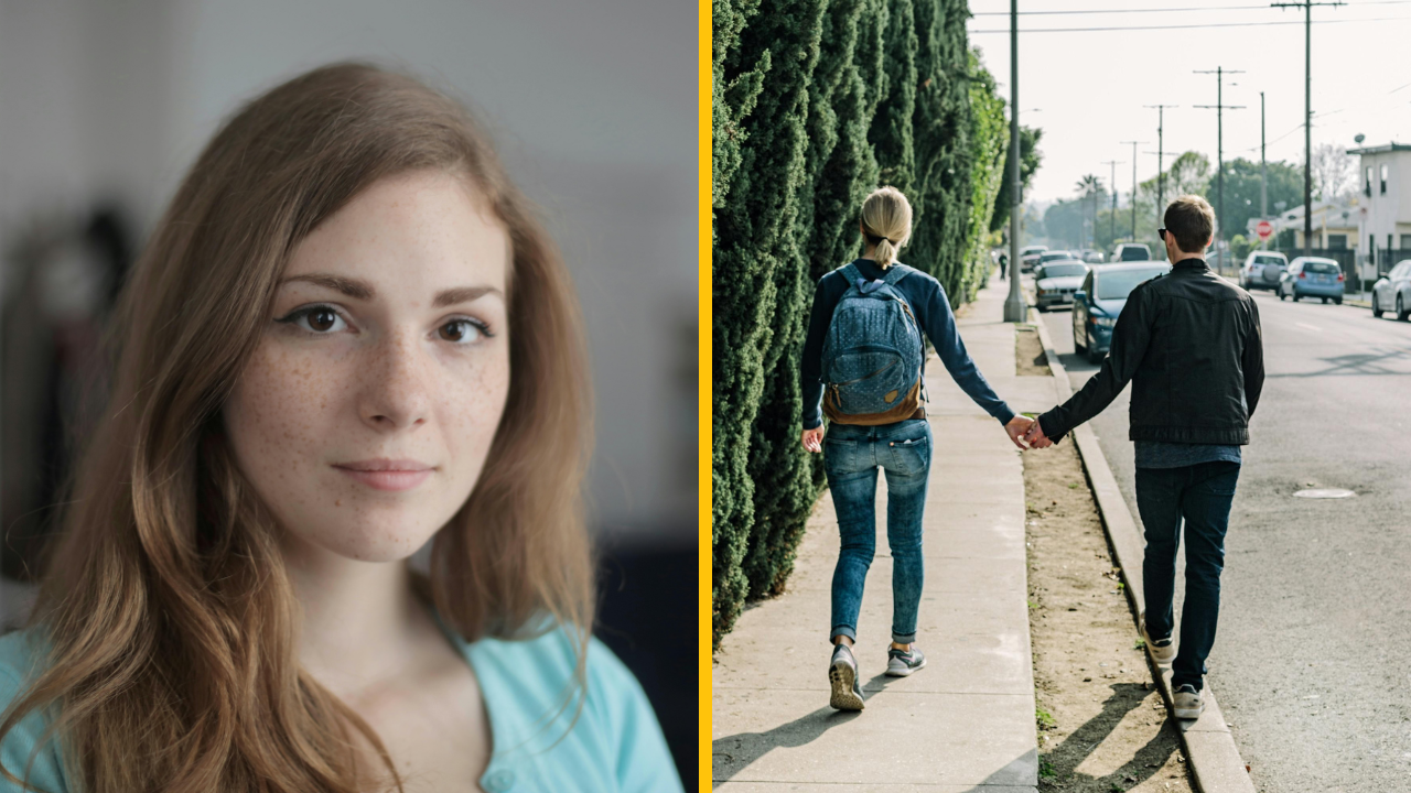 Ľudia sa smejú žene, ktorej profil na zoznamke obsahuje pravopisnú chybu