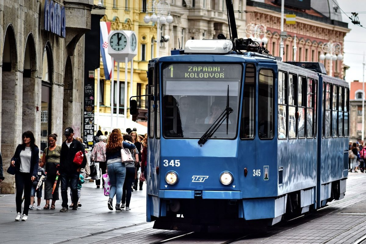 zagreb, tram, city