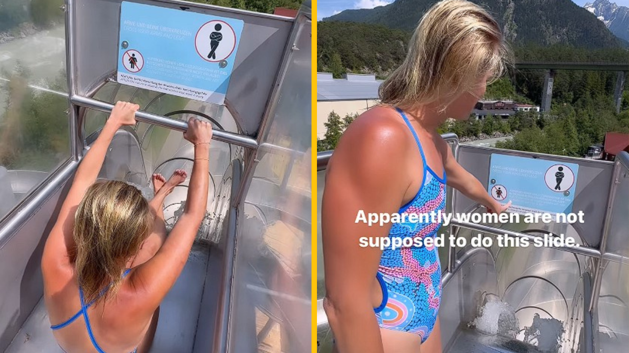 Výziev sa nebojí a je šampiónkou v skákaní z útesov. Teraz pokorila tobogan, na ktorý majú ženy zákaz vstupu