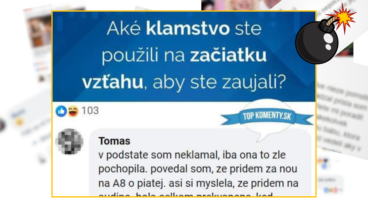 Bomby zo sociálnych sietí #1005 – Tomáš a jeho malé klamstvo na začiatku vzťahu