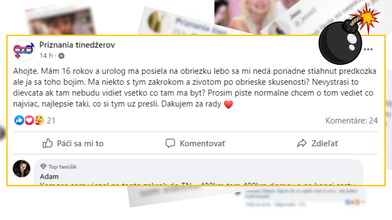 Bomby zo sociálnych sietí #1009 – bojí sa obriezky tak hľadal ľudí so skúsenosťami, no dostal len vtipné komentáre