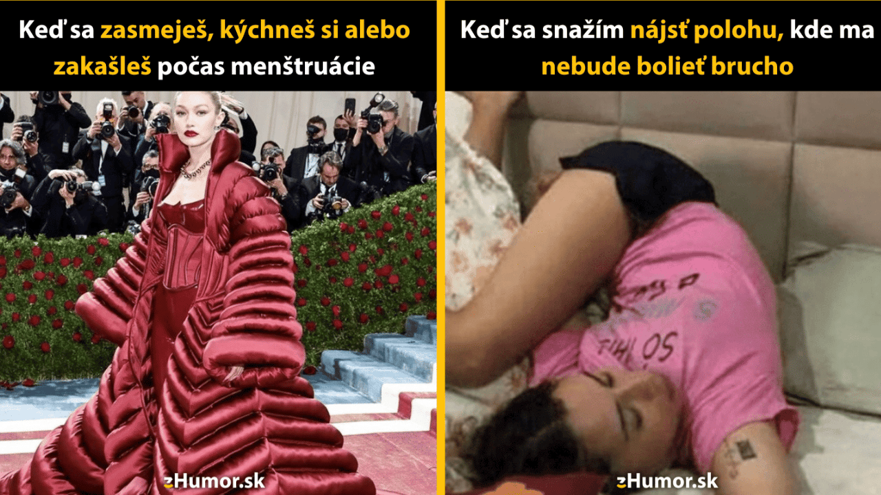 Smiech cez bolesť: 10 memečiek, ktoré zobrazujú ženské utrpenie