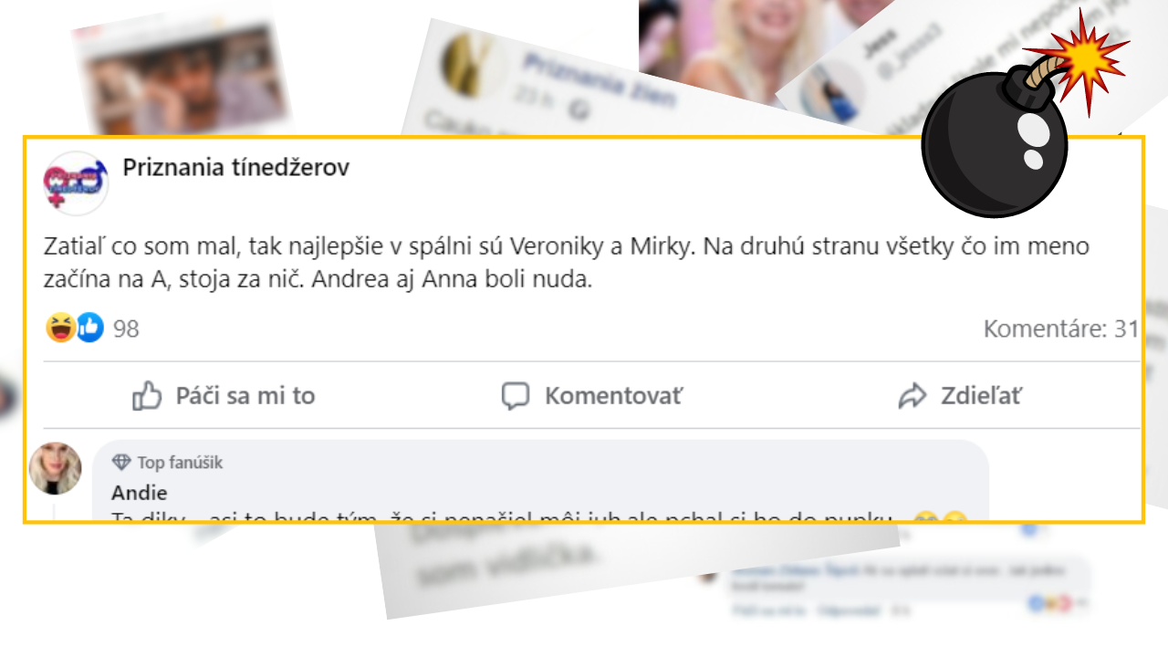 Bomby zo sociálnych sietí #1017 – mal v posteli veľa žien a najlepšie sú Veroniky a Mirky, Andrea mu povedala svoj názor