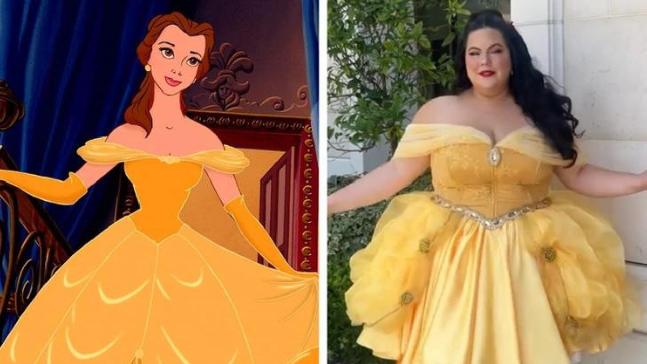 Plus-size modelka pretvára známe kreslené a filmové postavičky