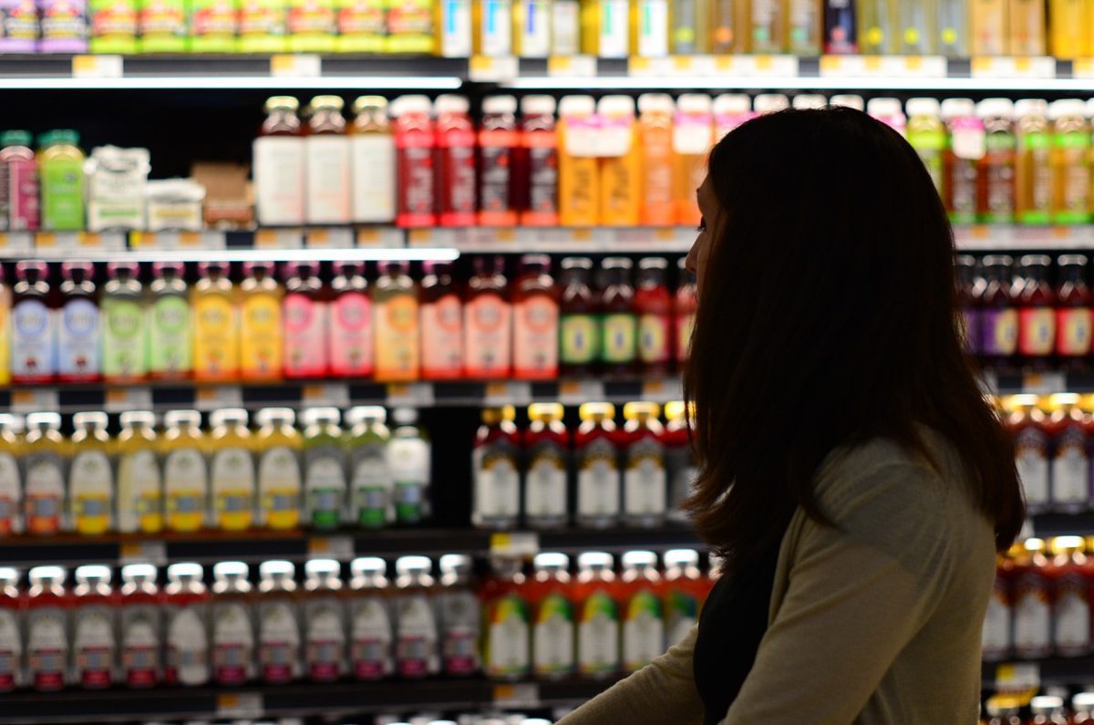 shopping, bottle, woman