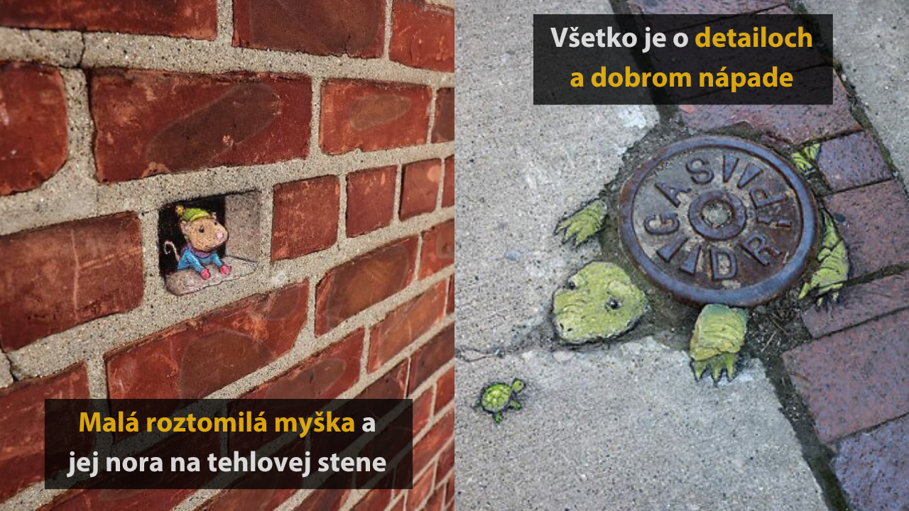10 malých diel od pouličného umelca, ktoré vám spríjemnia deň #1