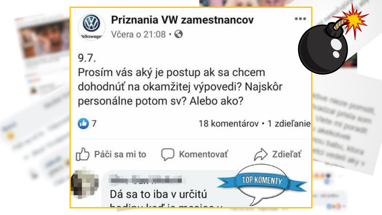Bomby zo sociálnych sietí #1038 – v slovenskom Volkswagene majú poriadne bizarný postup pri podaní výpovede