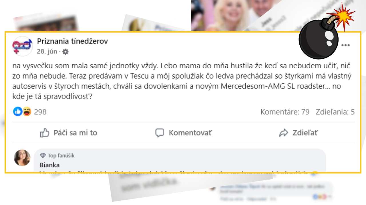 Bomby zo sociálnych sietí #1048 – jednotkárka sa čuduje, prečo jej spolužiak štvorkár má nový Mercedes