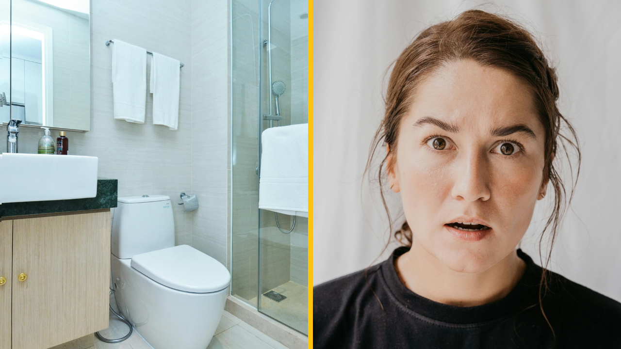 Žena sediaca na toalete odrazu zacítila niečo ukrývajúce sa vnútri toalety