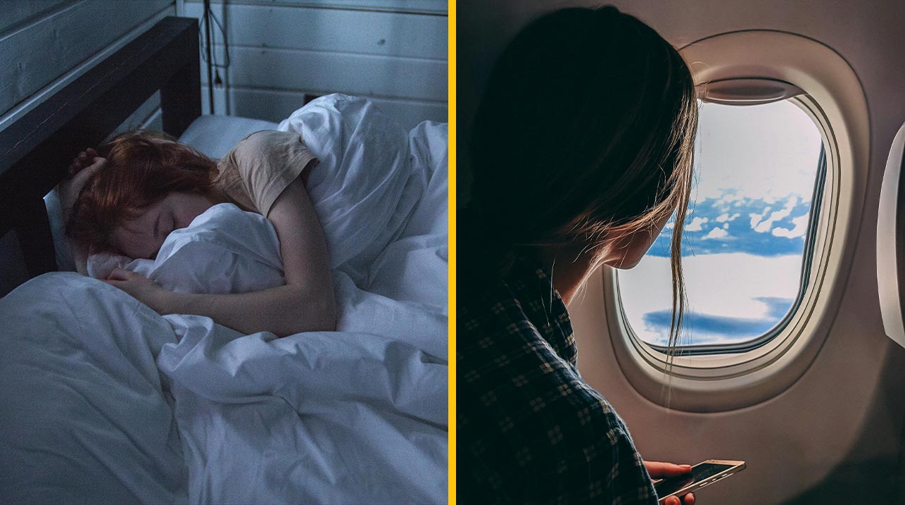 Muž bol od spolucestujúceho upozornený, aby si neskláňal v lietadle sedadlo. On bol však unavený.