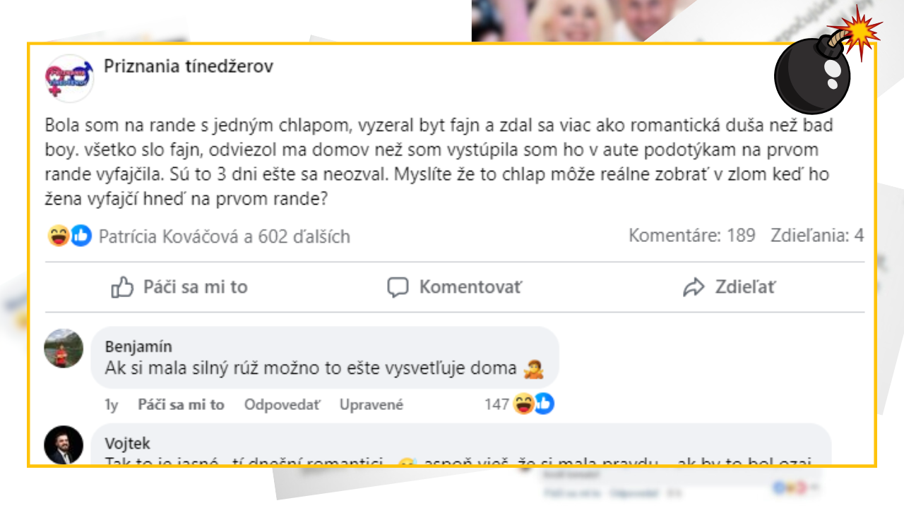 Bomby zo sociálnych sietí #1067 – chalana na prvom rande obdarila fajkou a on sa už neozval