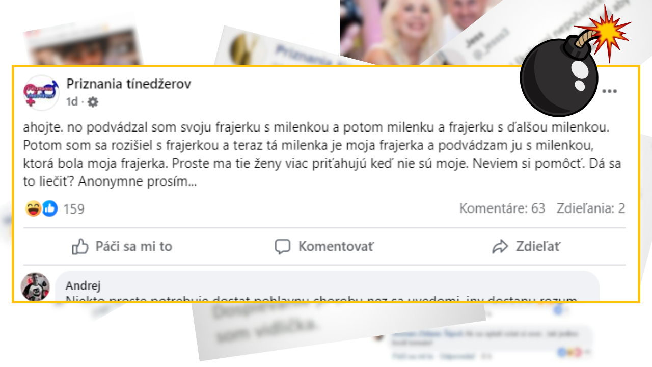 Bomby zo sociálnych sietí #1065 – má frajerku, milenku a aj tieto dve ešte stíha podvádzať, vyslúžil si vtipné komentáre