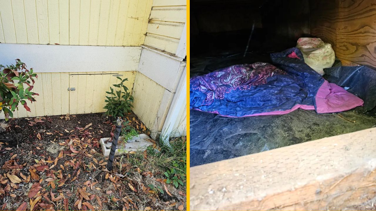 Bizarný prípad: Bezdomovec žil priamo pod ich domom!