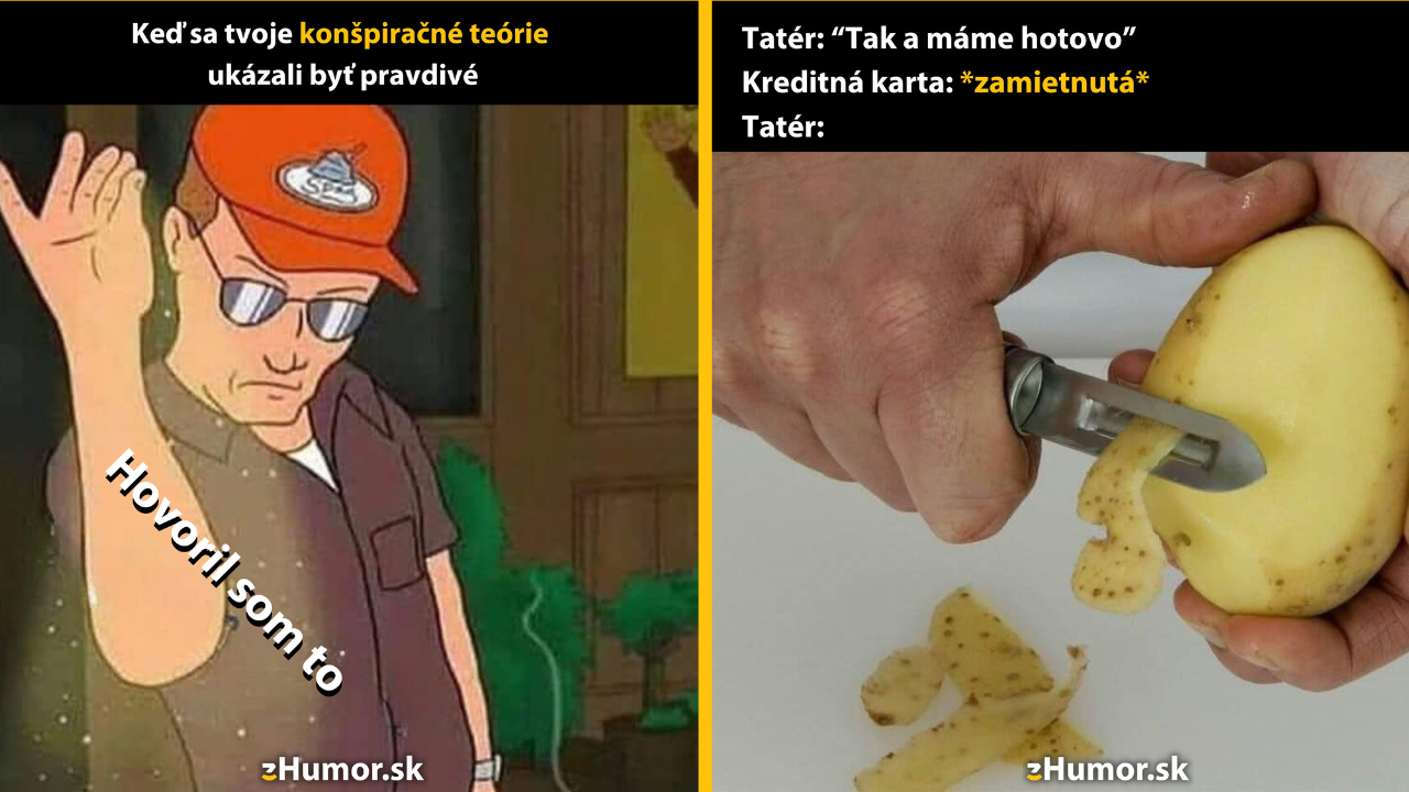 Zopár memečiek, ktoré vznikli, aby ti spríjemnili deň #1489: Ja som vám to všetkým hovoril.