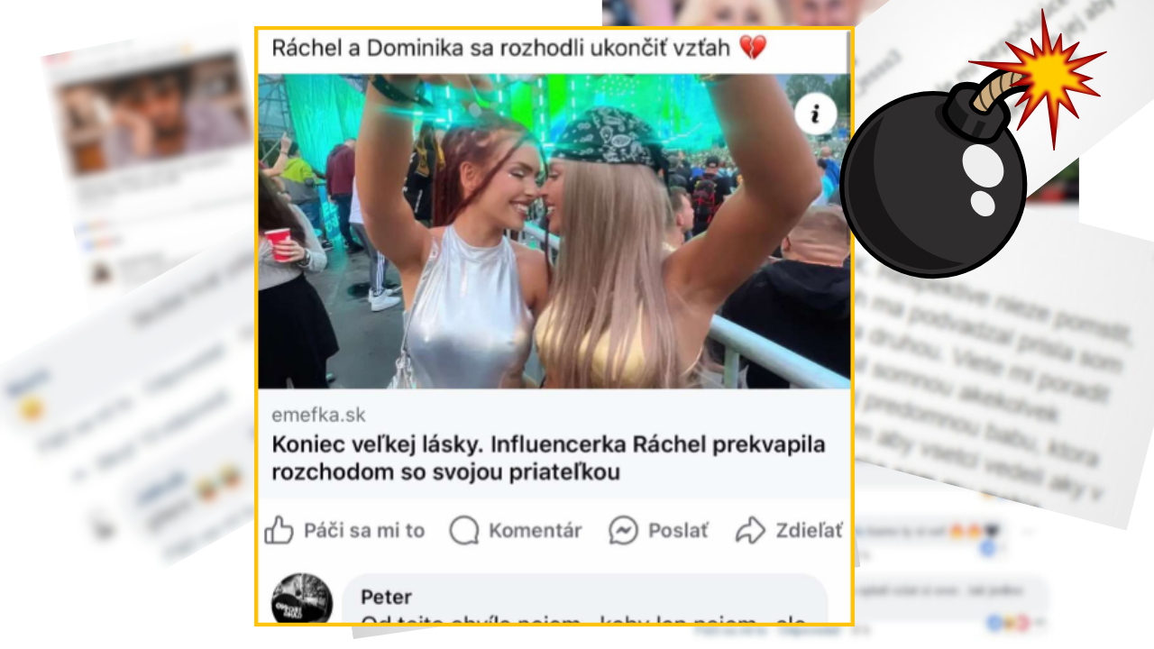 Bomby zo sociálnych sietí #1084 – Slováci vtipkujú na rozchod influencerky Ráchel a jej priateľky