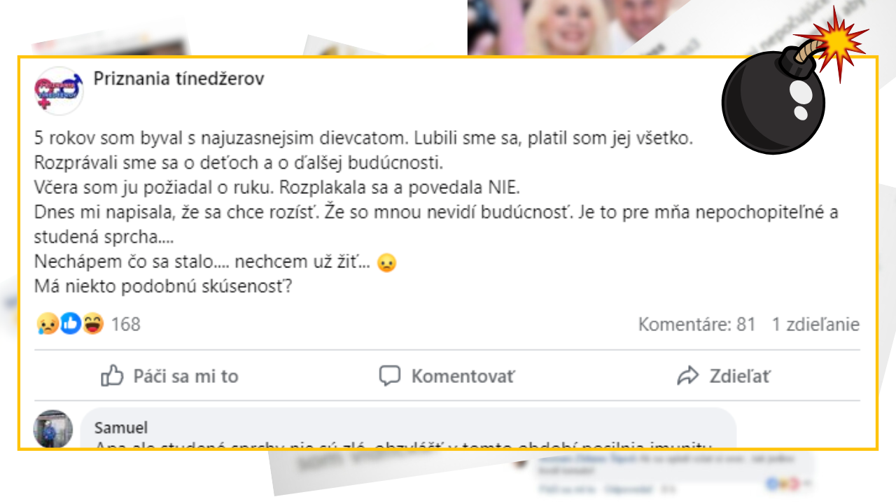 Bomby zo sociálnych sietí #1093 – keď ju požiadal o ruku dala mu košom, vtipné komentáre ťa pobavia