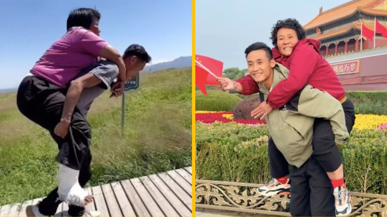 Číňan (31) predal majetok, aby mohol cestovať s paralyzovanou mamou po krajine