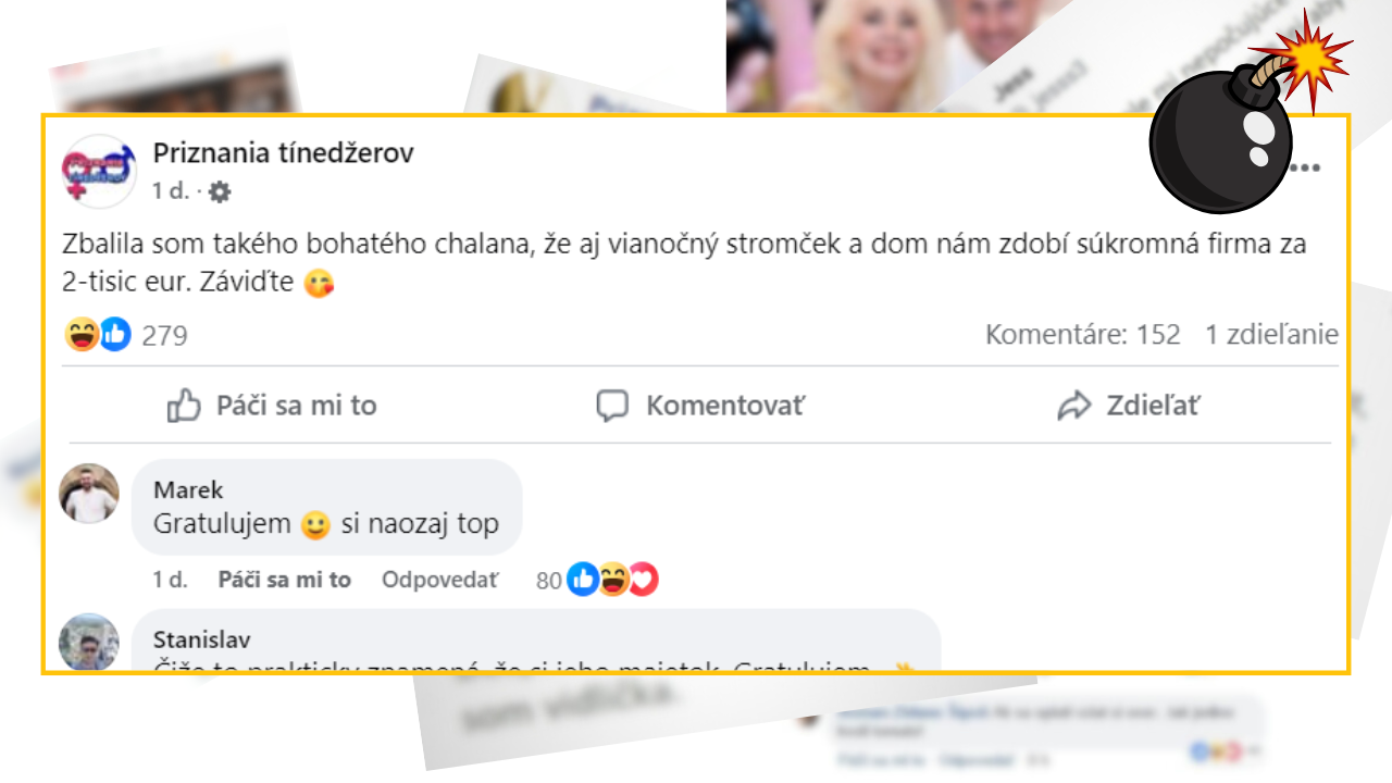 Bomby zo sociálnych sietí #1102 – baba si našla bohatého frajera, vtipní Slováci jej naložili v komentároch