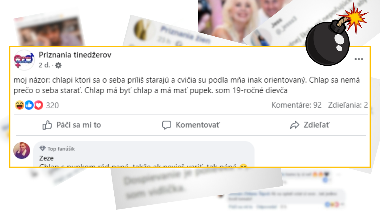 Bomby zo sociálnych sietí #1104 – 19-ročné dievča si myslí, že chlap by mal mať pupok a nie cvičiť a starať sa o seba