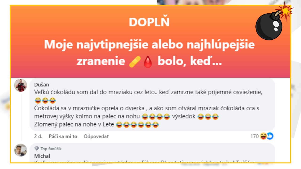 Bomby zo sociálnych sietí #1100 – vtipné a hlúpe zranenia Slovákov